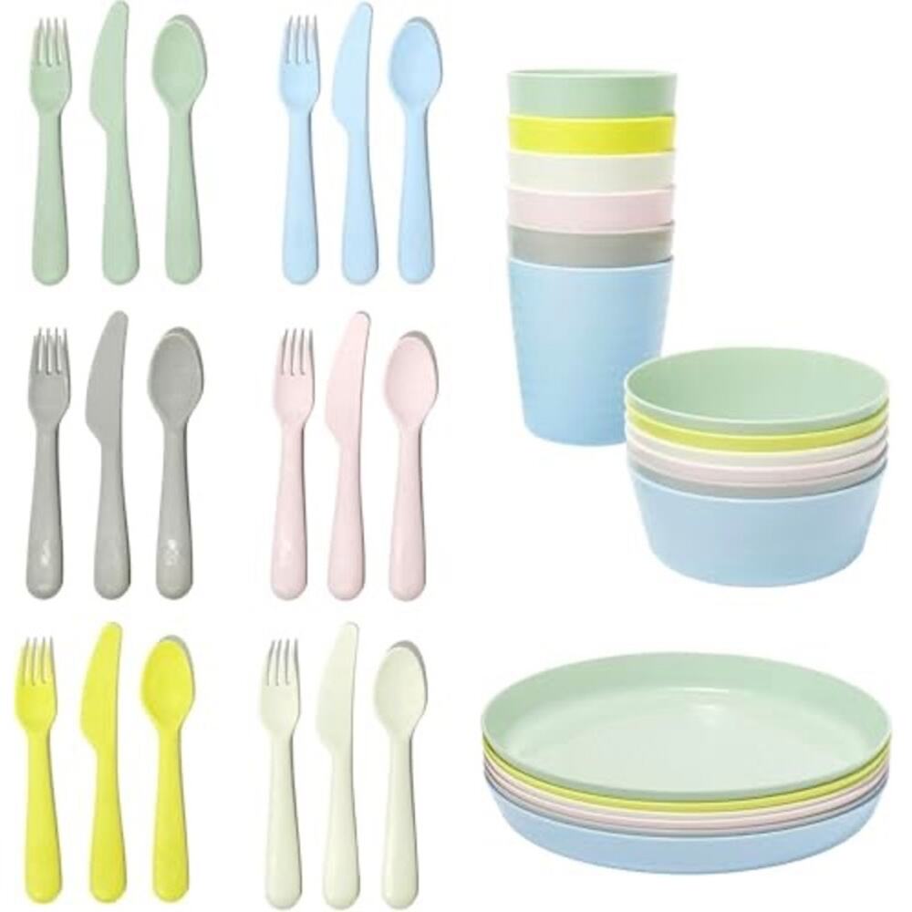 IKEA Kalas Kids Dinner Set Colorful Shatterproof Feast Fun